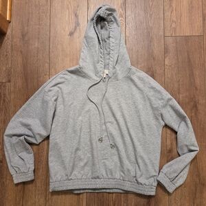 Michael Kors Women's Light Gray Pullover Hoodie